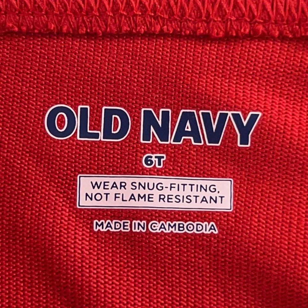 Old Navy Kids 6T Red Blue Taco Avocado Print Snug Fit Pajama Leggings 2-Pack NWT